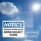 Signmission Property Patrolled By Armed Security Guard OSHA Notice Sign, Vinyl Decal, 10in W x 7in L, 2PK OS-2PACK-NS-D-710-L-16436 - alternate 5